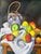 1990s 1990s Vintage Expressionist Still Life Fruit Oil on Canvas Painting, Signed For Sale - Image 5 of 11