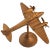 Vintage Brass Airplane Model Figurine For Sale