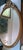 Antique Oval Oak Beveled Wall Mirror – Late Victorian / Edwardian – Carved Crest For Sale In West Palm - Image 6 of 11