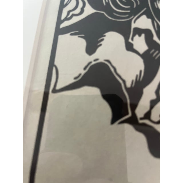 Printmaking Materials Josef Lacina Original Woodcut, a Portrait of Friedrich Schiller, European Realism Mid Century Art (Czech, 1899-1975) For Sale - Image 7 of 12