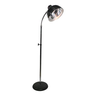 Adjustable Industrial Medical Floor Lamp C 1930's For Sale