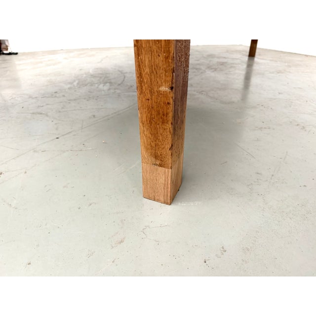 Large Brutalist Farmhouse Table in Oak, 1950s For Sale - Image 14 of 18