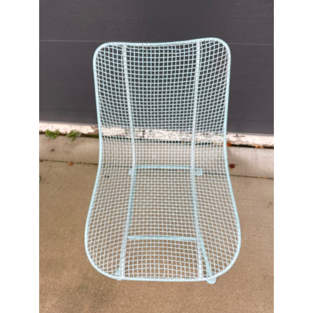 Mid-Century Modern Mid-Century Modern Woodard Sculptura Style Mesh Dining Chairs - Set of 2 For Sale - Image 3 of 12