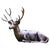 Large Life-Size Reclining Stag Garden Sculpture in Bronzed Cast Aluminium For Sale - Image 3 of 9