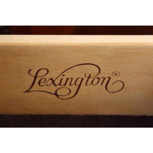 1980s Lexington Two-Door Mahogany Buffet For Sale - Image 17 of 18