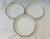 Vintage set of 3 Vignaud Limoges gold trim soup bowls, I also have coffee cups that match in my listings. Mix and match...