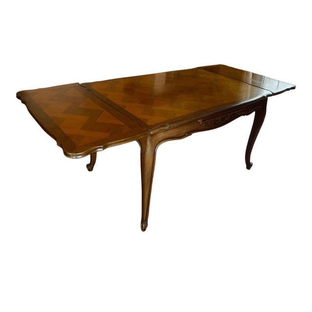 1970s Louis XV Oak Extending Table, 1970s For Sale - Image 5 of 6