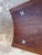 American of Martinsville Wedge Table : designer Merton Gershun Walnut with Aluminum “X”