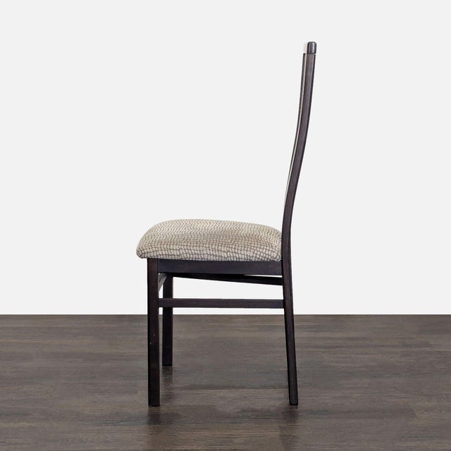Modern Craftsman Style Dining Chair With Upholstered Seat For Sale - Image 3 of 8