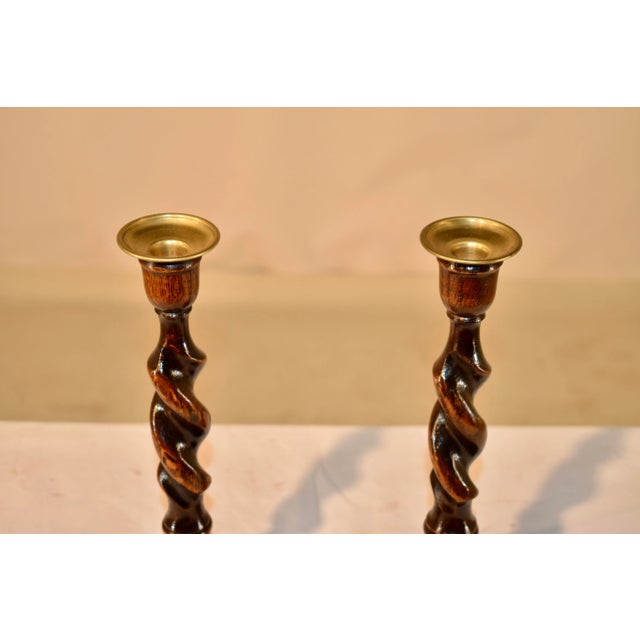 Victorian Pair of Late 19th Century Candlesticks For Sale - Image 3 of 7
