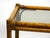 Dark Bamboo Side Table with Smoked Glass Top, 1970s For Sale - Image 10 of 18