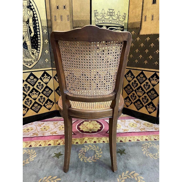 Gold Louis XV Cane Chairs, Set of 6 For Sale - Image 8 of 11