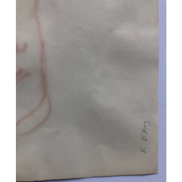 Portraiture 1960s Emlen Etting Portrait of a Man For Sale - Image 3 of 4