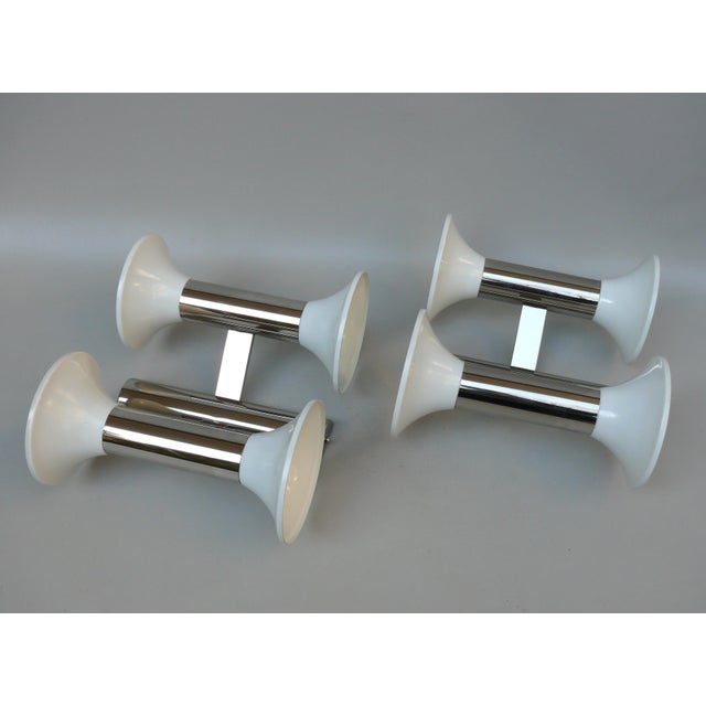 Space Age White Wall Lights from Cosack, 1970s, Set of 2 For Sale - Image 9 of 18