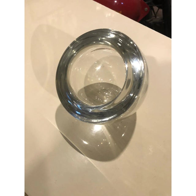 Mid-Century Modern Oval Bowl in Transparent Murano Glass by Alfredo Barbini For Sale - Image 3 of 9