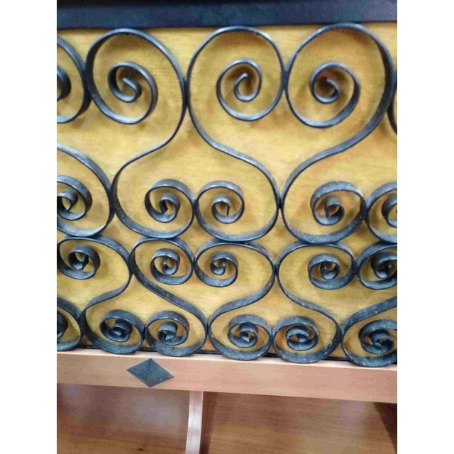 Rustic Bar Cabinet with Stools, 1960s, Set of 3 For Sale - Image 6 of 7