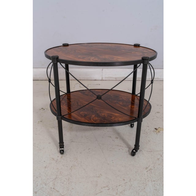 Age: Approx: 20 Years Old Details: Bronze Finish Legs Quality Construction Gorgeous Figural Mahogany Surfaces Offered @...