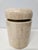 Mid-Century Modern Lidded Tessellated Stone and Brass Jar -Trinket Box For Sale - Image 3 of 16