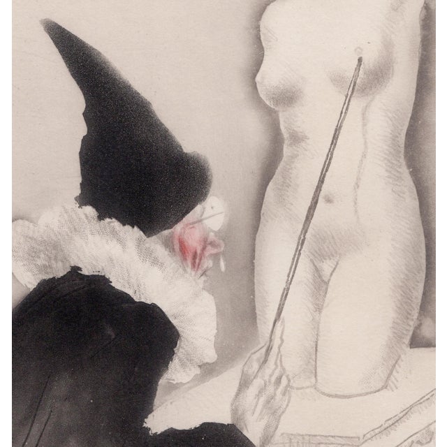 Louis Icart, The Professor, The Life of Breasts, Nude, Original Etching & Aquatint, 1945 For Sale - Image 3 of 7