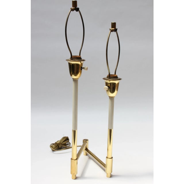 Laurel Lamp Company Mid-Century Adjustable Two-Fixture Brass Table Lamp by Laurel For Sale - Image 4 of 13
