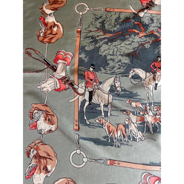 1950s Hermès Silk Scarf “Chasse À Courre” 1950 For Sale - Image 5 of 8
