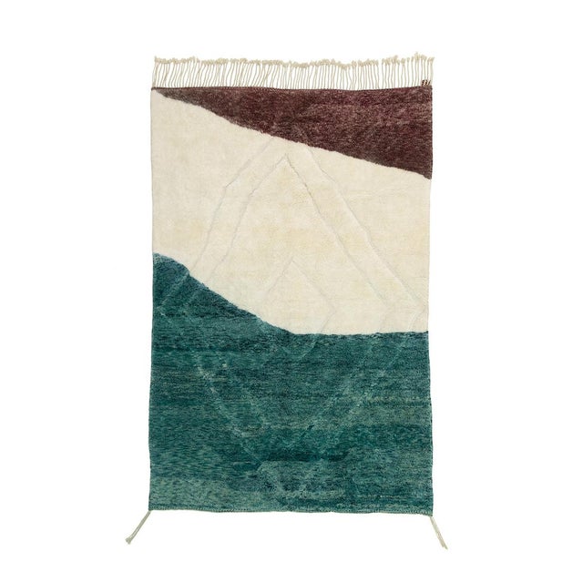 Hand-Knotted Wool Rug by Azele Studio For Sale - Image 10 of 10