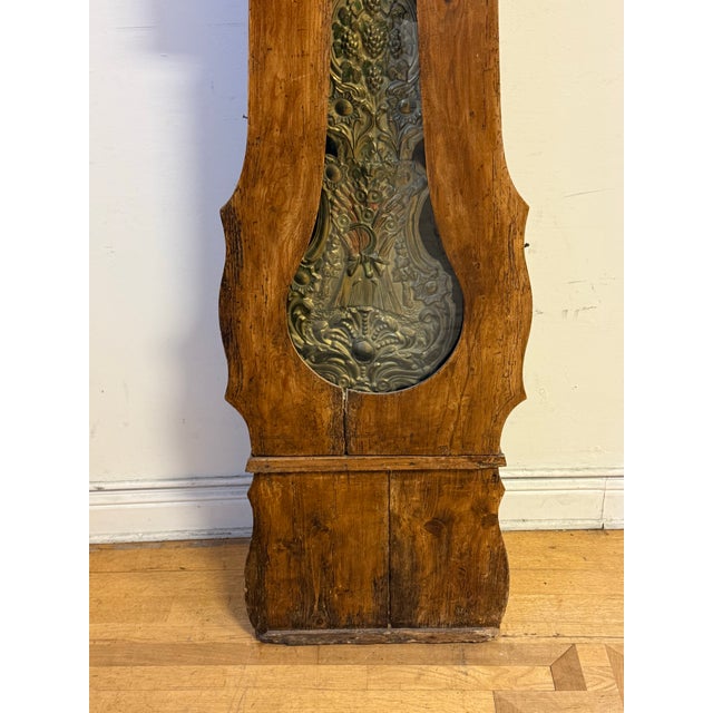 Brown 19th Century French Morbier Long Case Clock For Sale - Image 8 of 12