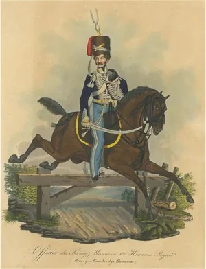 After Ramberg, Officer of the King's German Legion, Duke of Cambridge's Hussars, 1828, Print