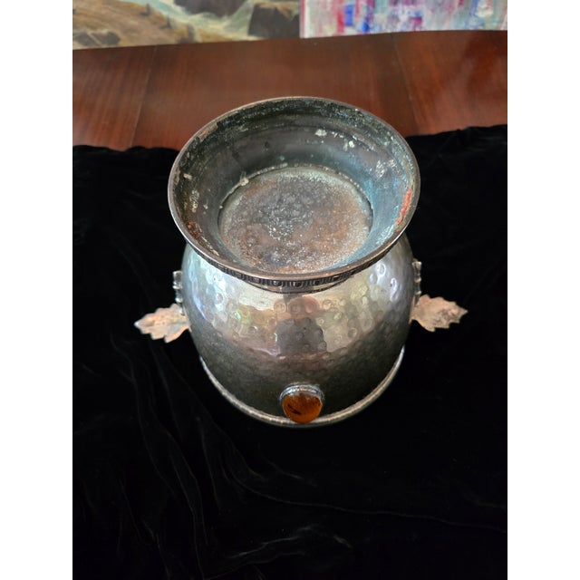 Vintage Pre Mid Century Christofle Style Champagne Bucket For Sale In Boston - Image 6 of 13