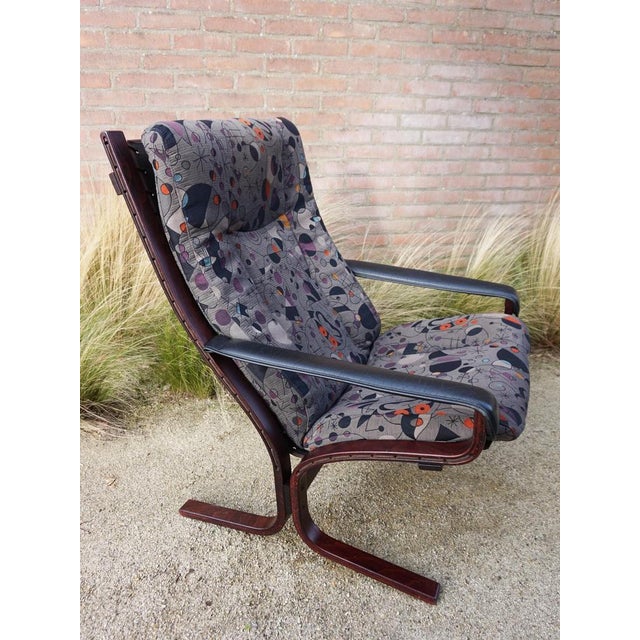 Vintage Siësta Lounge Chair by Ingmar Relling for Westnofa with Joan Miro Upholstery, 1970s For Sale - Image 12 of 17
