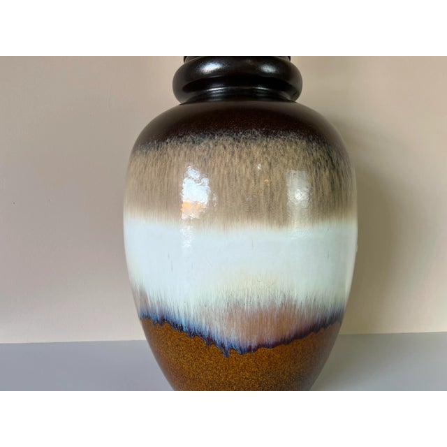 Mid-Century Modern Mid-Century Multi Color Ceramic Glazed Table Lamp For Sale - Image 3 of 12