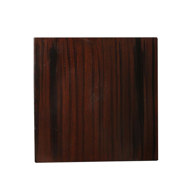 Pair of Art Deco Rectilinear Rosewood Pedestals For Sale - Image 11 of 15