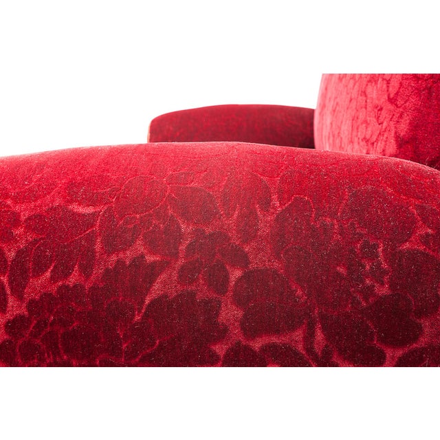 Red Alsatian Sofa, 1950s For Sale - Image 9 of 15
