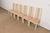 Ello Italian Modern Cream Lacquered High Back Dining Chairs, Set of Six For Sale - Image 4 of 15