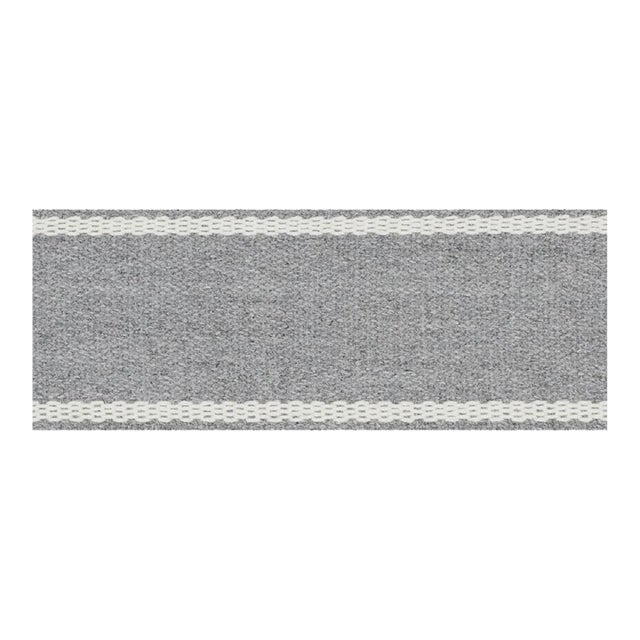 Sample - Schumacher Sullivan Tape Indoor & Outdoor in Grey For Sale