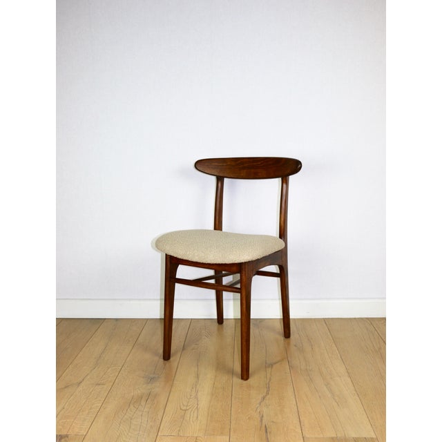 Vintage Beige Boucle Chairs from Rajmund Hałas, 1970s, Set of 3 For Sale - Image 9 of 18