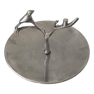 Plateau and Aluminum Pole Tray, 1970s For Sale