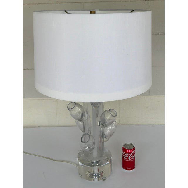 Modern Revelation Modern Biomorphic Blown Glass Bloom Table Lamp For Sale - Image 3 of 5