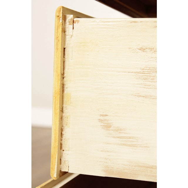 Light Yellow 1990s Habersham Plantation Country French Style Paint Decorated Chest of Drawers For Sale - Image 8 of 13