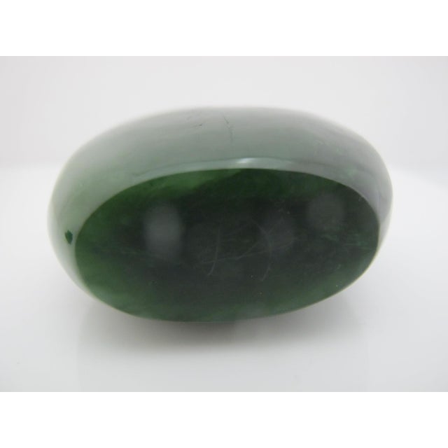 Bottle Green Antique Chinese Spinach Green Jade Snuff Bottle For Sale - Image 8 of 9
