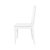 Worlds Away Matthew Izzo Home Fairfield White Bamboo Profile Dining Chair With White Linen Upholstered Seat For Sale - Image 4 of 7