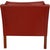 2321 Lounge Chair in Red Leather by Børge Mogensen, 1980s For Sale - Image 4 of 18