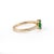 Gold Baguette Shape Emerald Diamond in 14k Solid Gold Ring Size 7 For Sale - Image 8 of 10