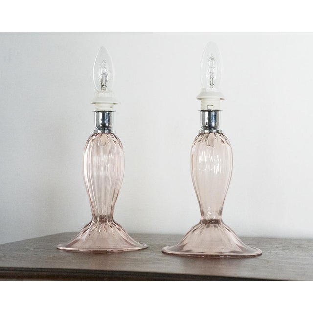 Each lamp base is individually handblown using traditional techniques, with unique color blends that make every piece...