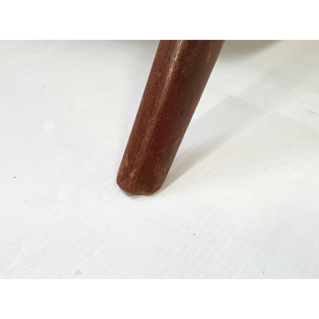 Vintage Rockabilly Chair in Beech and Red Jersey Wool by Marco Zanuso, 1950s For Sale - Image 10 of 13