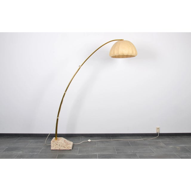 Bow Floor Lamp with Marble Base from Hustadt Leuchten, 1960s For Sale - Image 15 of 15