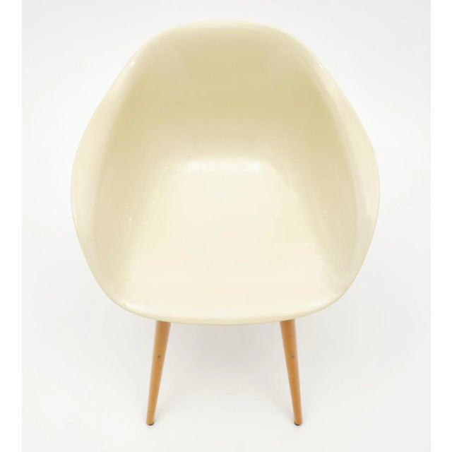 1980s French Vintage Eames Style Molded Armchairs - Set of 2 For Sale - Image 9 of 10