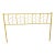 Gold Metal Queen Size Headboard For Sale