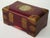 Chinese Vintage Chinese Rosewood Jewelry Box With Brass Fittings and Carved Jade Inlay For Sale - Image 3 of 7