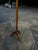 Vintage MCM Tall Wooden Coat Rack With Brass Hooks For Sale In Atlanta - Image 6 of 12